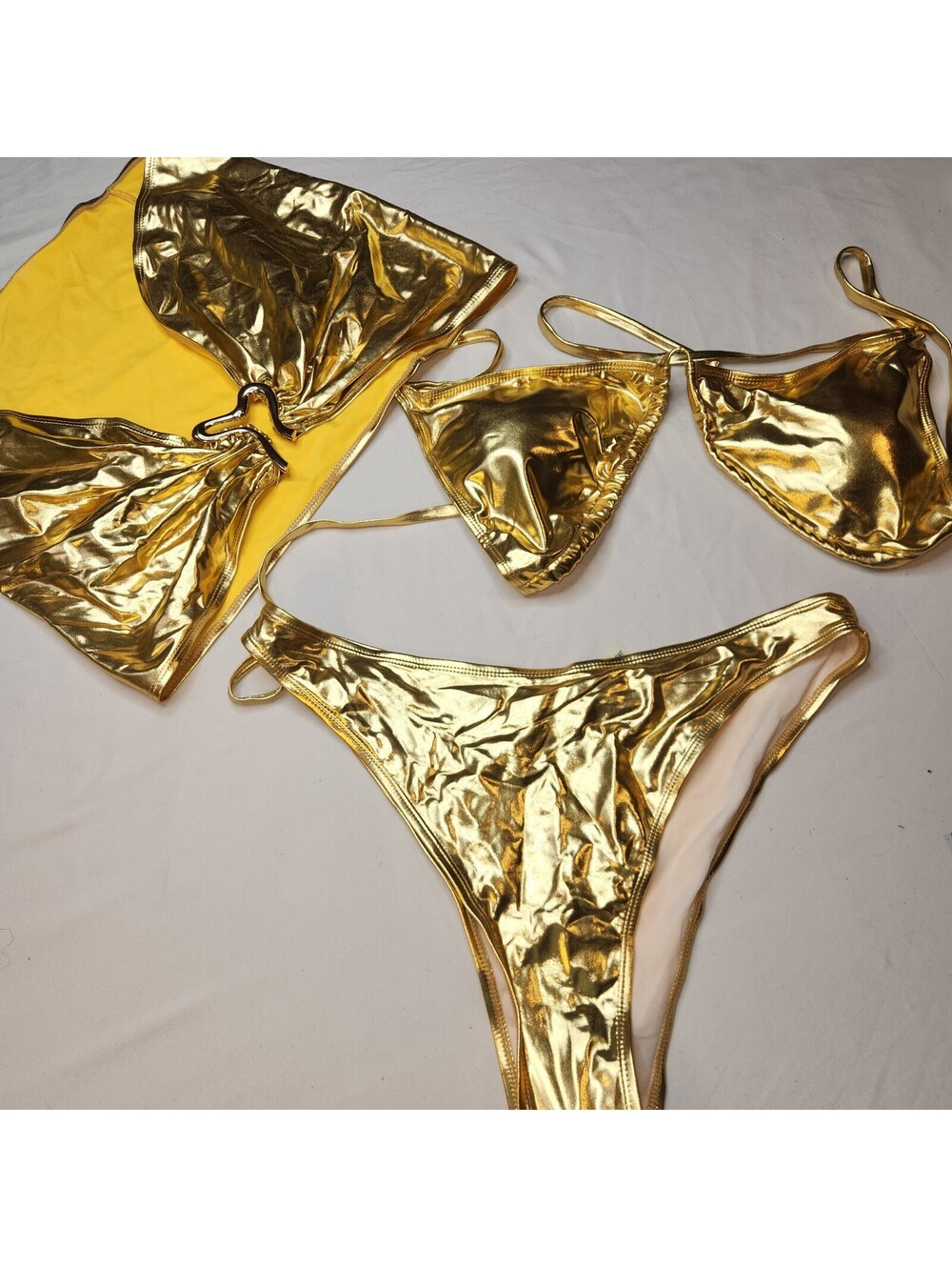 Chicos Gold 3 Piece Bikini